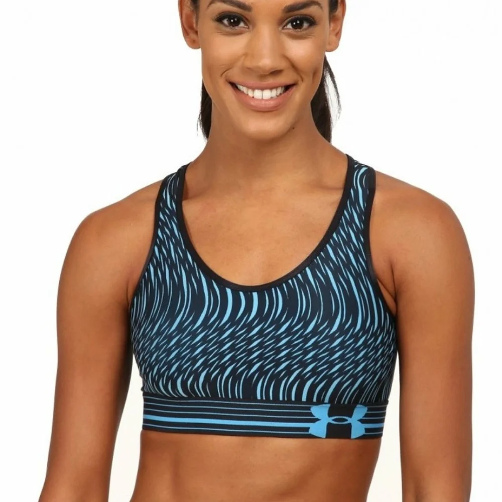 Under Armour UA Heat Gear Alpha Printed Sports Bra EUC sz XL